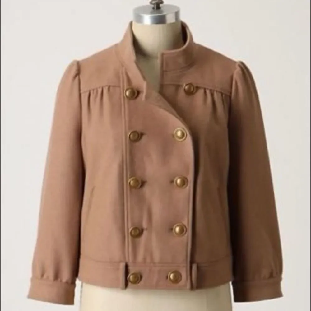 Anthropologie Idra Piloted Bomber Wool Jacket Coat Size 8